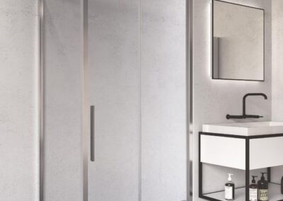 2 hojas corredera + hoja fija