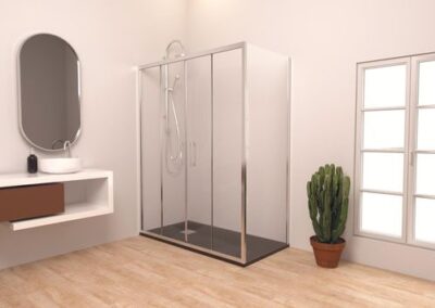 2 hoja corredera + 3 fijos