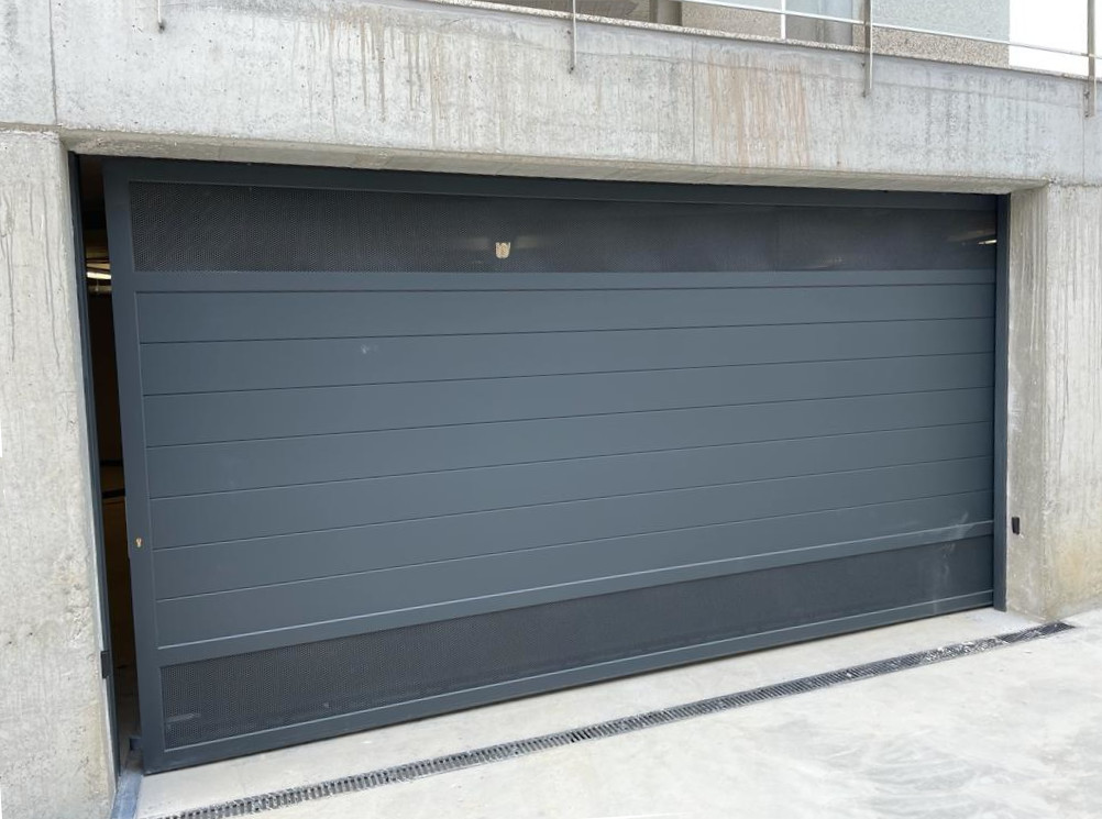 Portal Corredera Gris